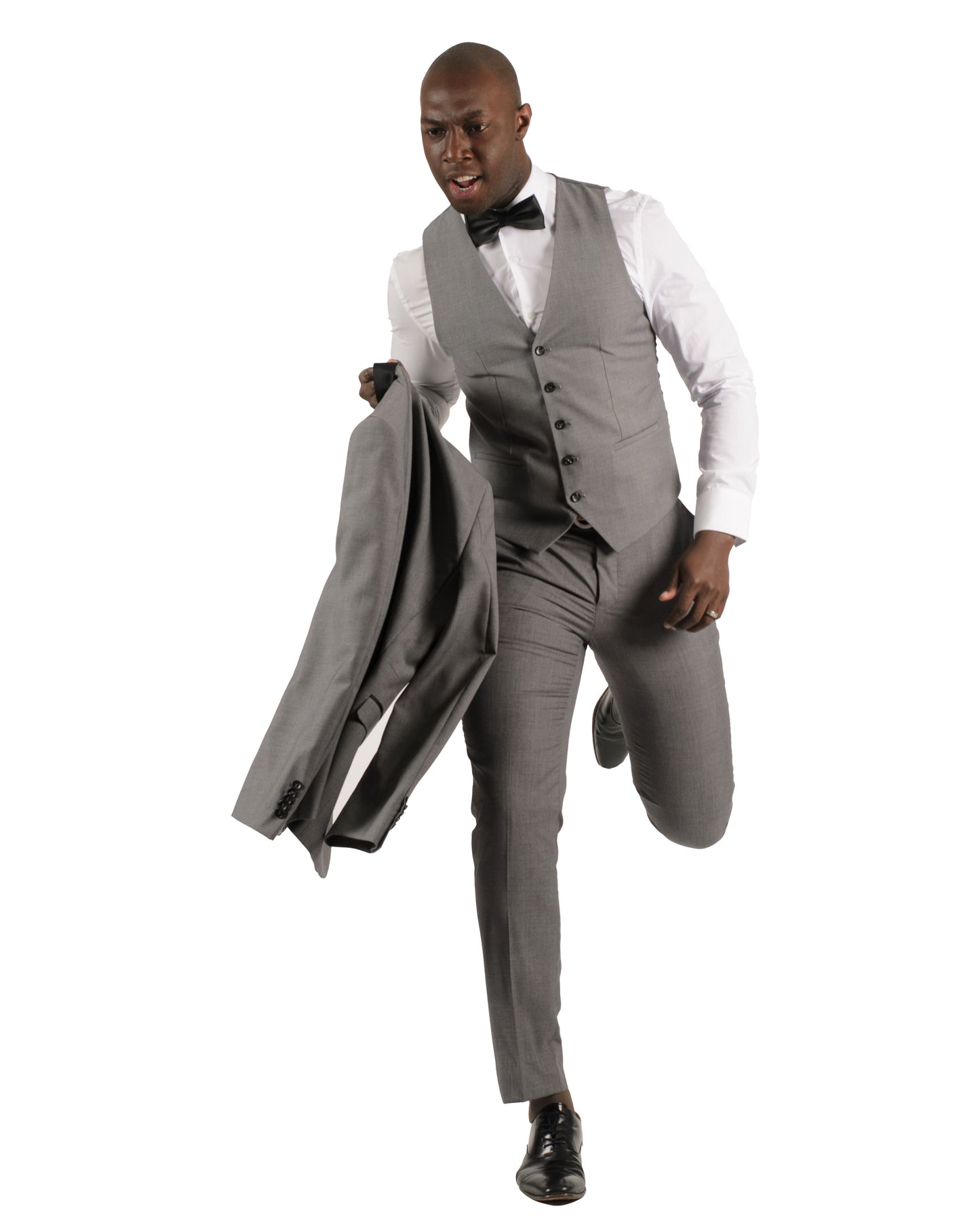 2 Button Shawl Lapel Light Grey Slim Fit Suit FF2SSX+V-1230