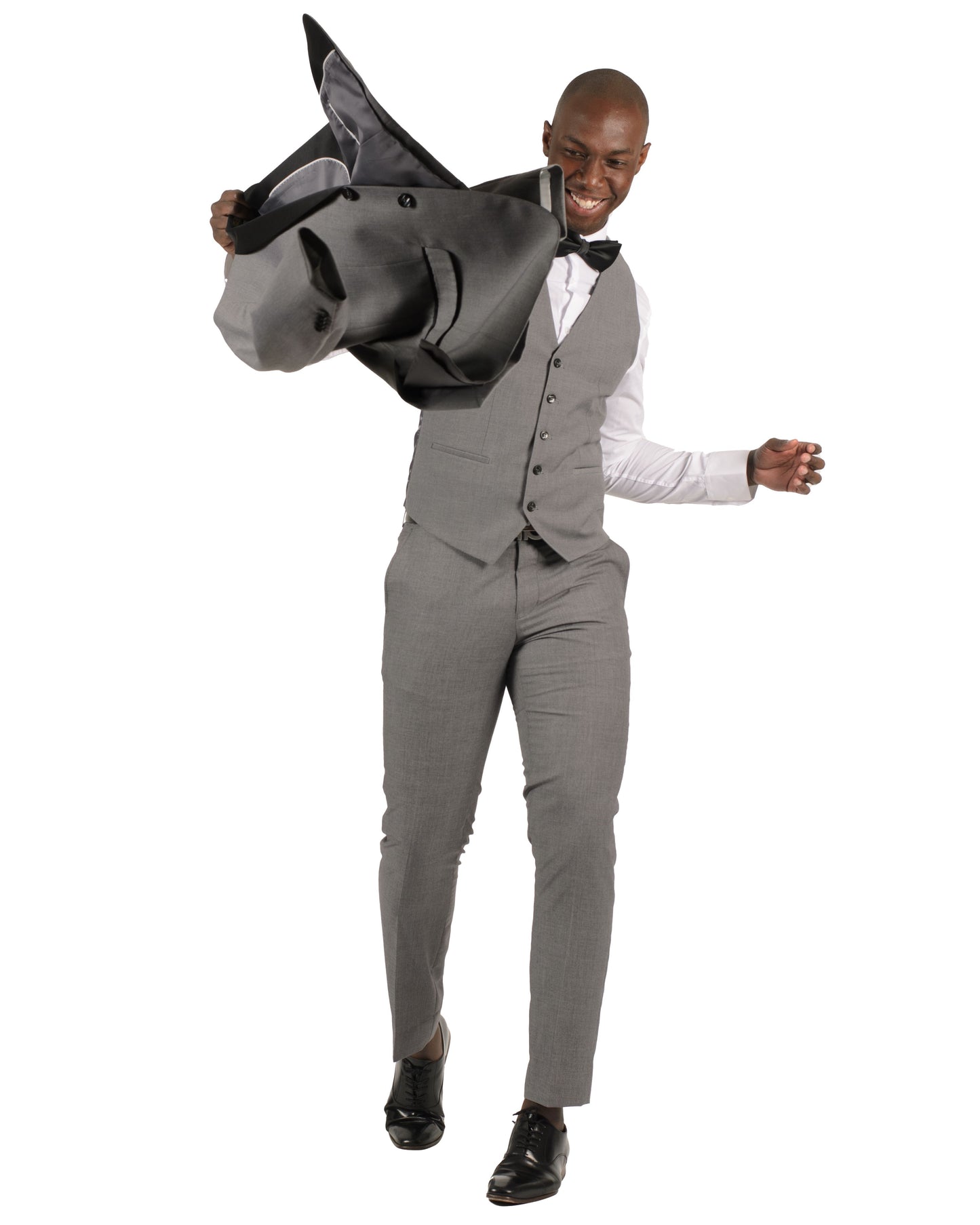 2 Button Shawl Lapel Light Grey Slim Fit Suit FF2SSX+V-1230