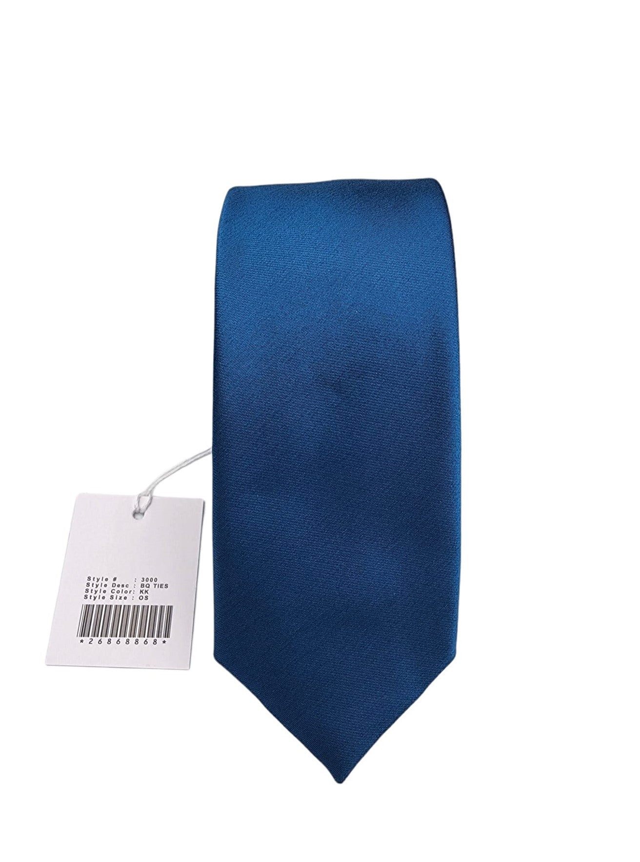 Giovanni Testi Teal Blue Slim Tie with Hanky 3000-KK