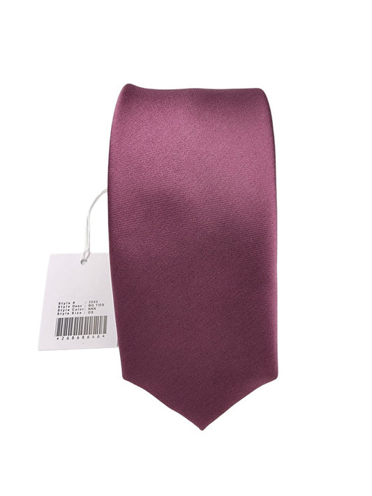 Giovanni Testi Eggplant Slim Tie with Hanky 3000-NNN