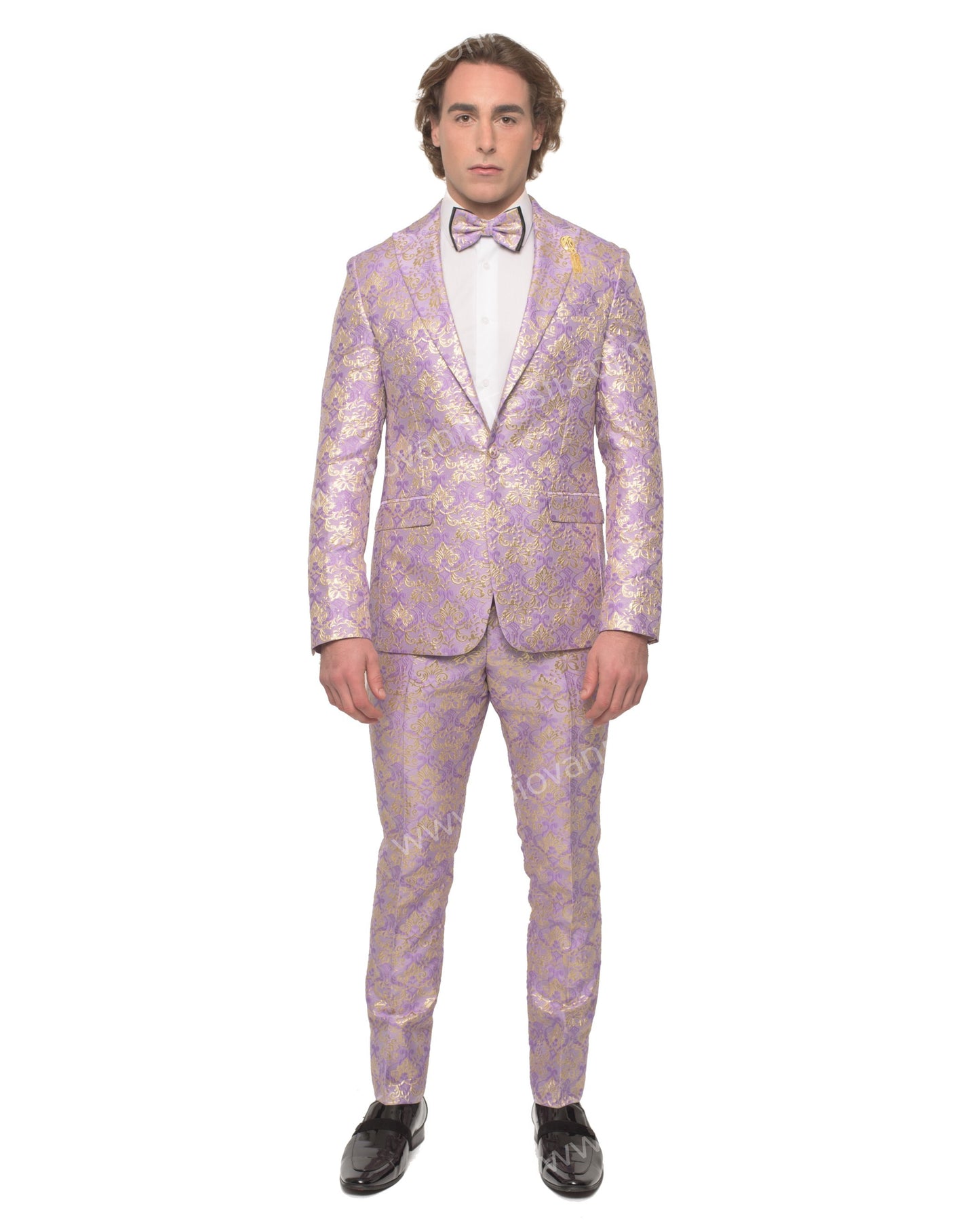GT1P-1761 Lavendar Floral Tuxedo w/ Mask